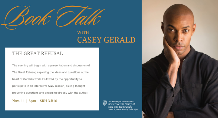 Book Talk with Casey Gerald